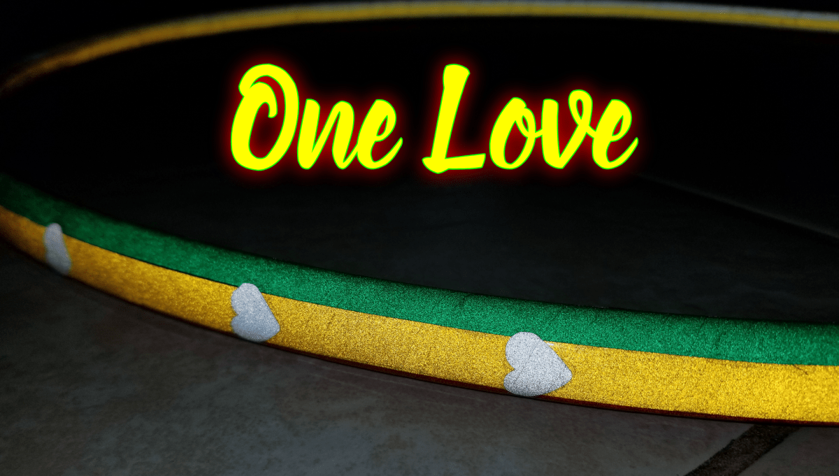 One Love Coinflip Speciality Reflective Taped Hoop