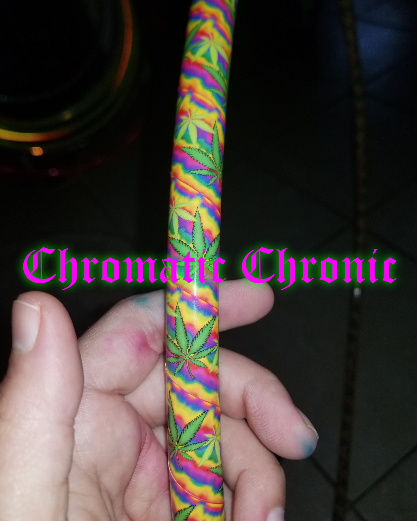 Chromatic Chronic Taped Hula Hoop Collapsible