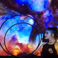 Black Goth Unicorn Glitter Taped Hula Hoop