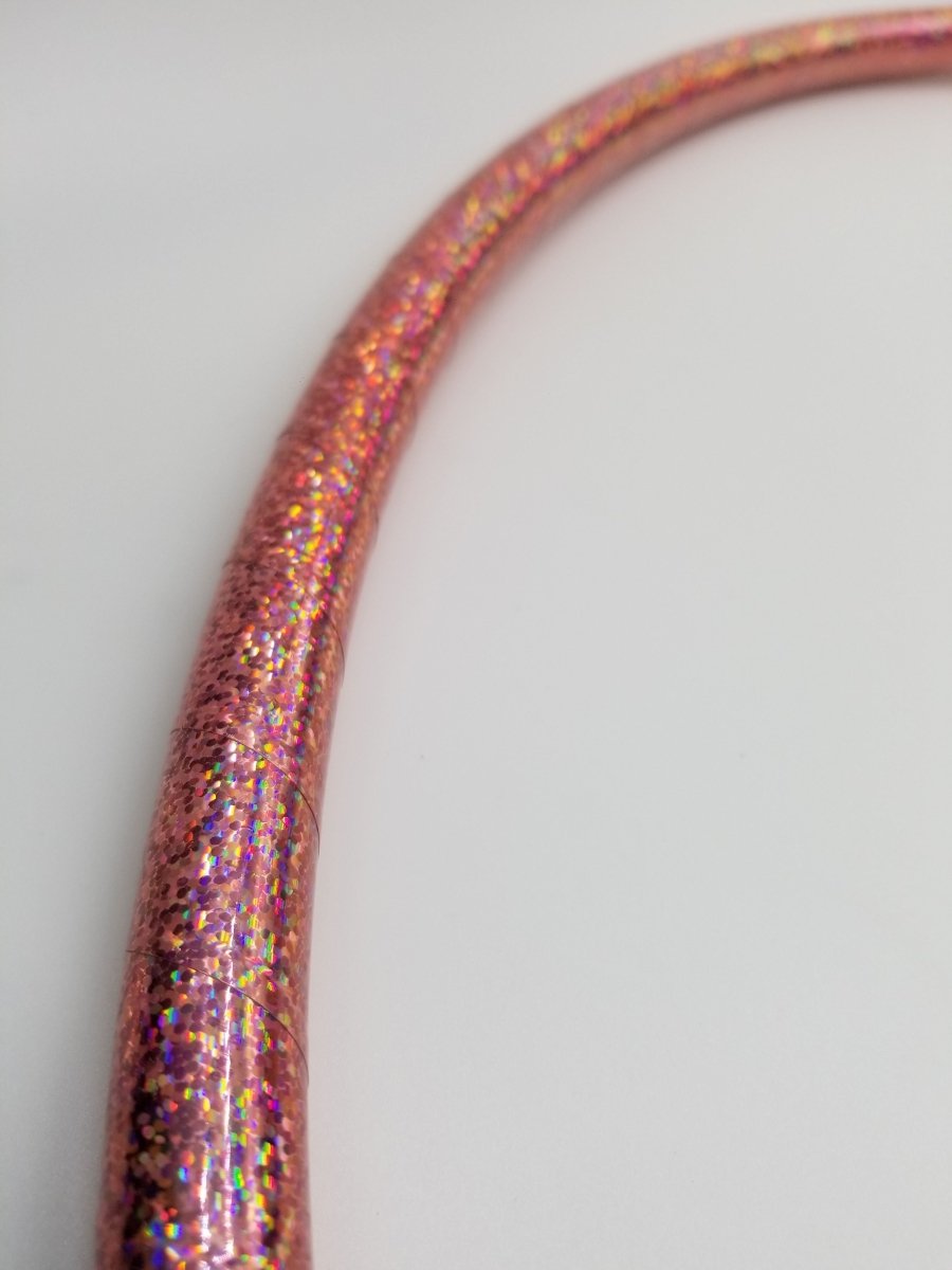 Rose Quartz Glitter Taped Hula Hoop